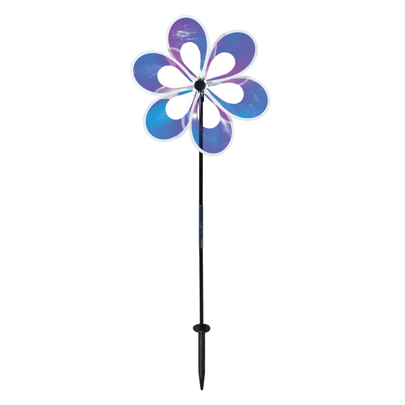 Iridescent Windee Flower Spinner 13.5"