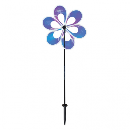 Iridescent Windee Flower Spinner 13.5"