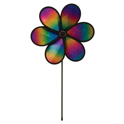 Rainbow Whirl Flower Spinner 12"