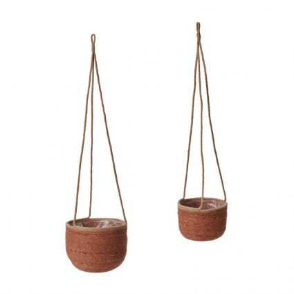 HANGING BASKET, 9" MANU NATURAL