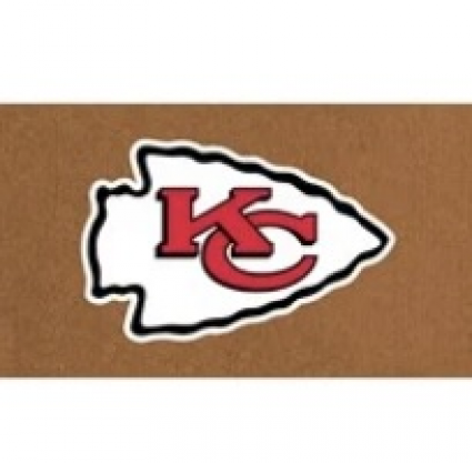 Chiefs Arrowhead Doormat 16" x 28"