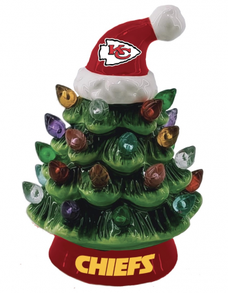 4" LED Tabletop Christmas Tree - Kansas City Chiefs