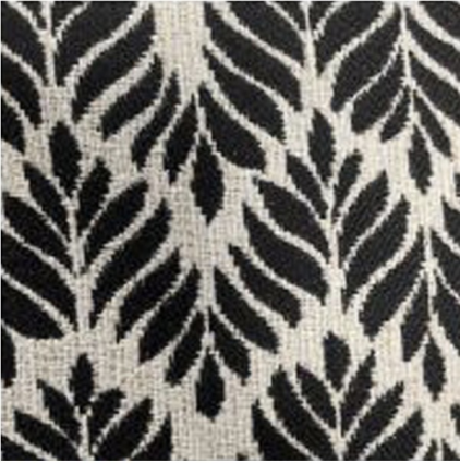 Black Leaf Pillow 20" x 20"