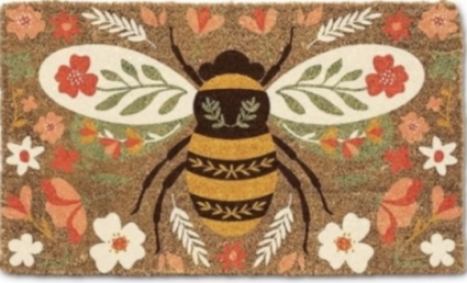 Floral Bee Doormat