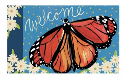 Welcome Monarch Doormat 