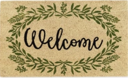 Greenery Welcome Doormat