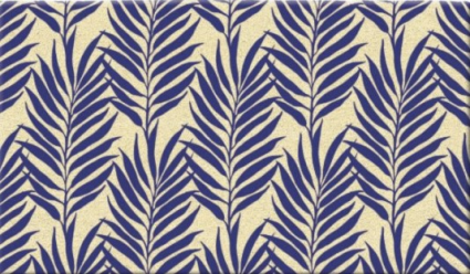 Blue Botanical Doormat
