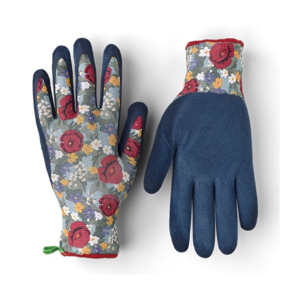GLOVES, FLORAL LATEX DIP SIZE 8