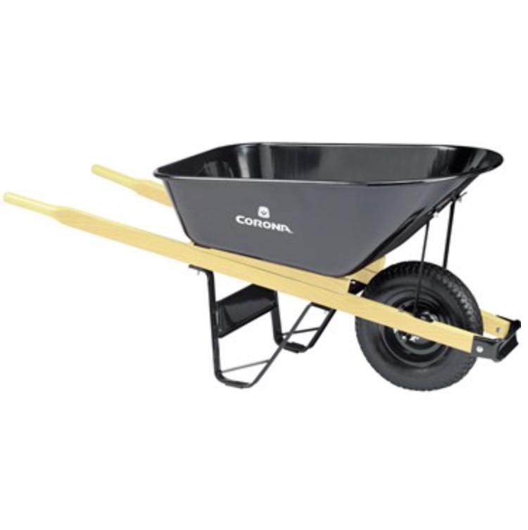 Corona® Heavy-Duty Steel Wheelbarrow 