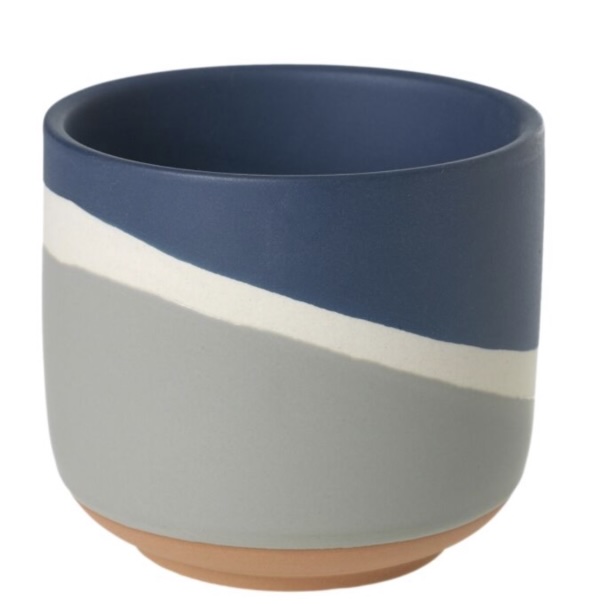 Blue Colorway Pot  4" X 3.5"