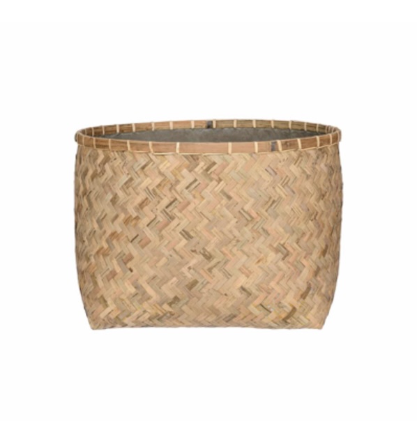 Nala Small Bamboo Round Planter 