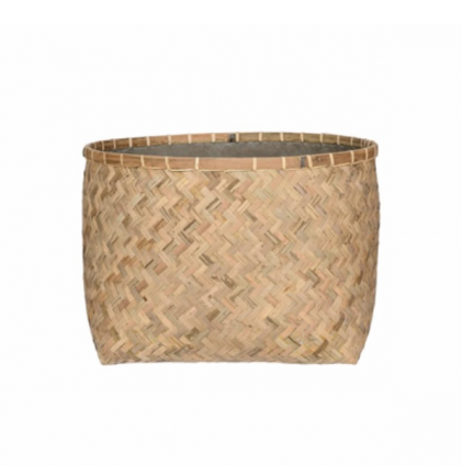 Nala Small Bamboo Round Planter 
