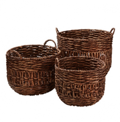 Braided Hyacinth Medium Basket