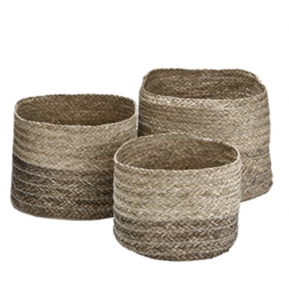 Banana Leaf Braid Medium Basket 
