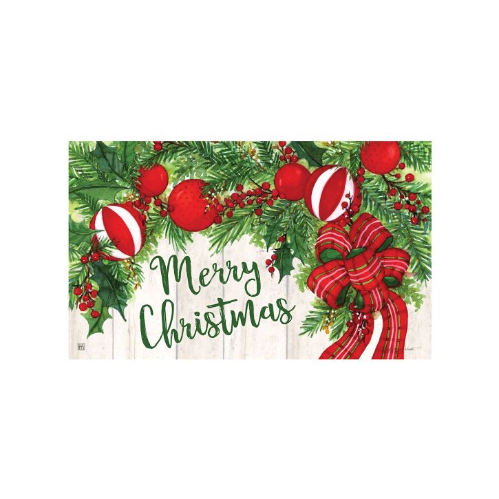 DOORMAT, CHRISTMAS GARLAND