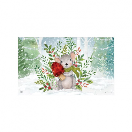 DOORMAT, WINTER MOUSE