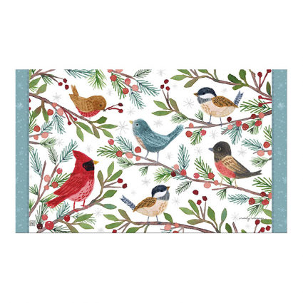 DOORMAT, WINTER BIRD BRANCHES