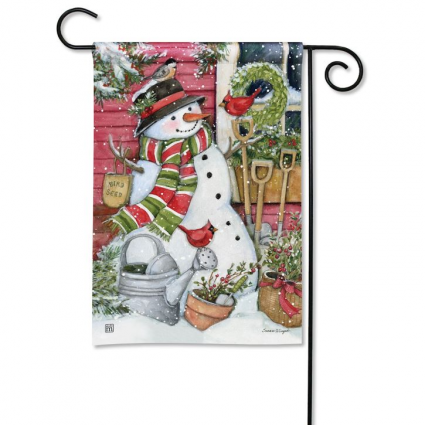 FLAG, GARDEN SNOWMAN