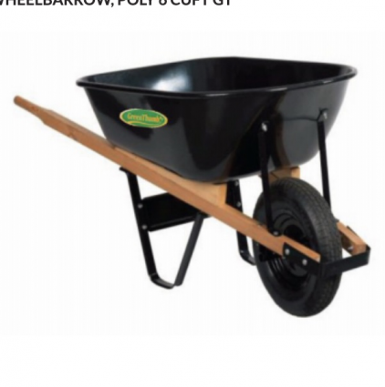 Green Thumb 6 Cu. Ft. Poly Wheelbarrow