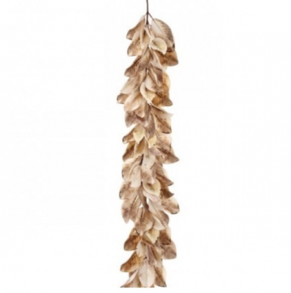 Cream Magnolia Leaf Garland 48"