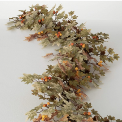 Mini Maple Leaf Garland 60"