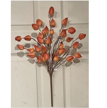 Fall Orange Lantern Spray 22"