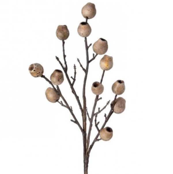 Filbert Brown Berry Spray 21"