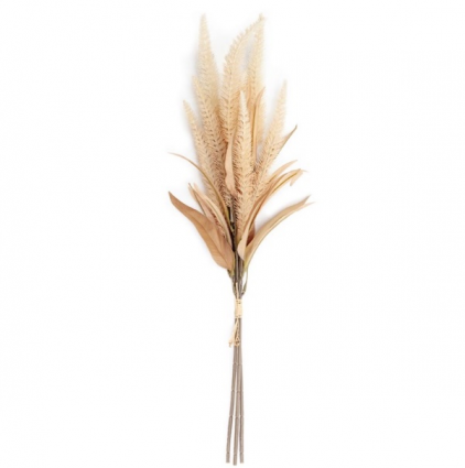 Cream Brown Foxtail Bundle 28"