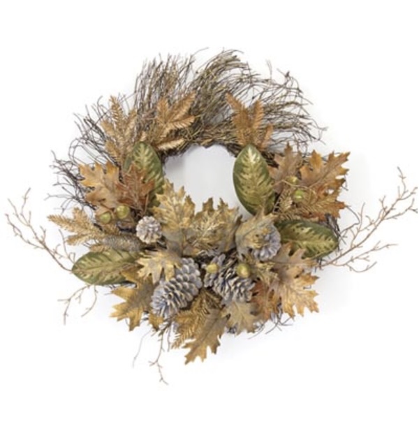 Fall Rattan Wreath 23"