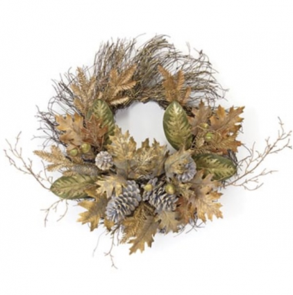 Fall Rattan Wreath 23"