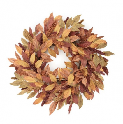Fall Leaf Wreath 24"