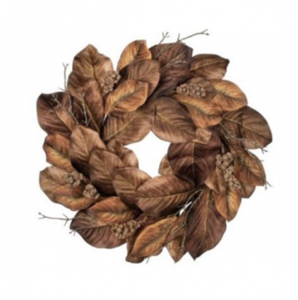 Harvest Magnolia Wreath 24"