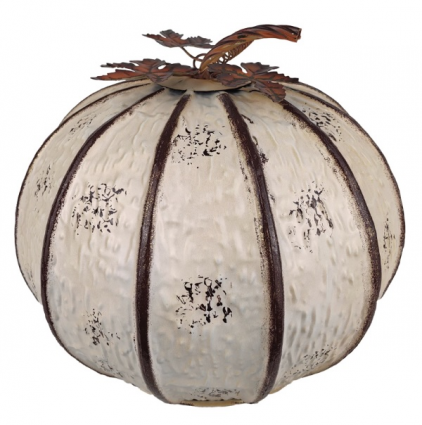 White Metal Pumpkin