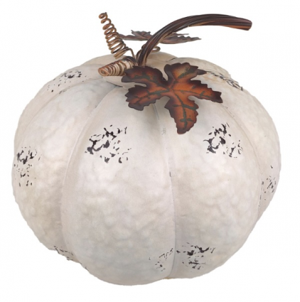 White Metal Pumpkin 