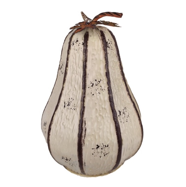 White Metal Pumpkin