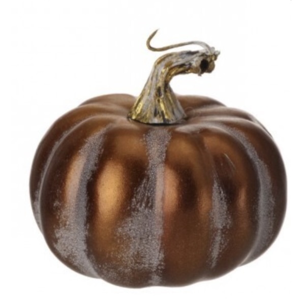 Metallic Coffee Pumpkin 4"