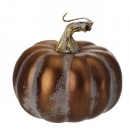 Metallic Coffee Pumpkin 4"