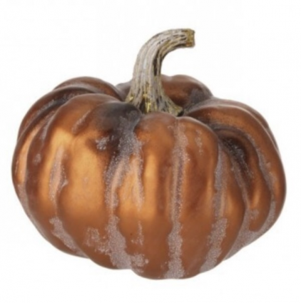 Metallic Copper Pumpkin 6"