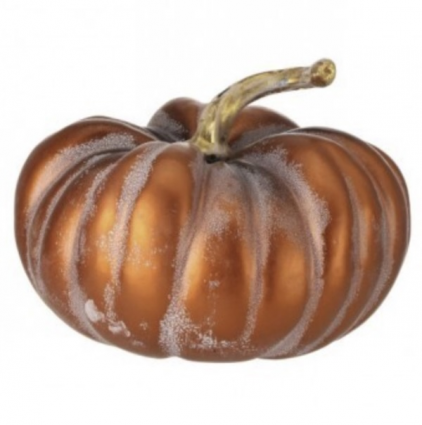 Metallic Copper Pumpkin 9"