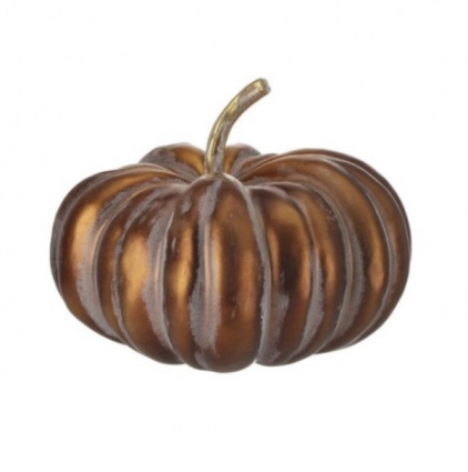 Metallic Copper Pumpkin 12"