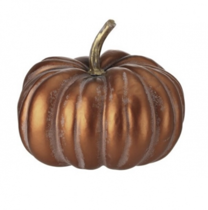 Metalic Copper Pumpkin 12"
