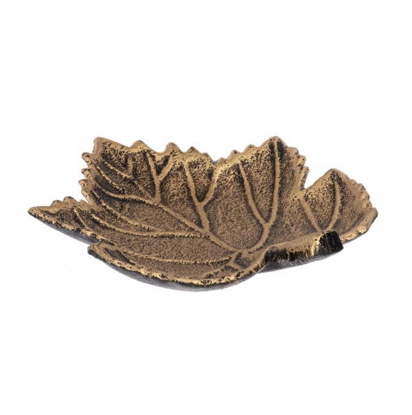 Cast Iron Maple Leaf Trinket Dish