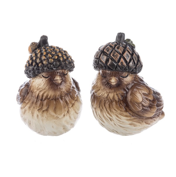 Acorn Hat Bird Figurine 4" (Sold Separately)