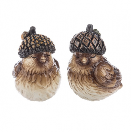 Acorn Hat Bird Figurine 4" (Sold Separately)