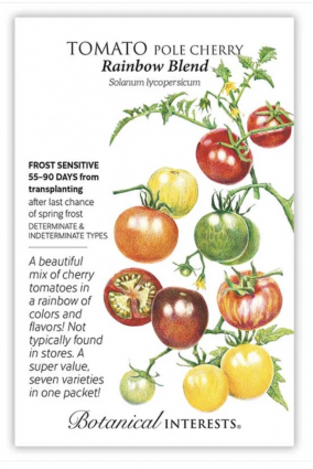 Rainbow Blend Pole Cherry Tomato Seeds