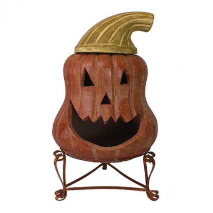 Squatty Jack O'Lantern Chimenea