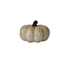 Stackable White Pumpkin   9.5 x 14"