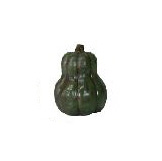 Tall Green Pumpkin   16"H  x 12.5"W