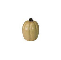 Tall Yellow Pumpkin  16.5"H  x 13"W