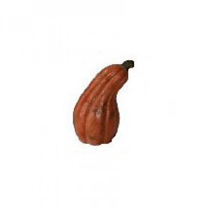 Tangerine Curved Pumpkin 18"H  x  13"W
